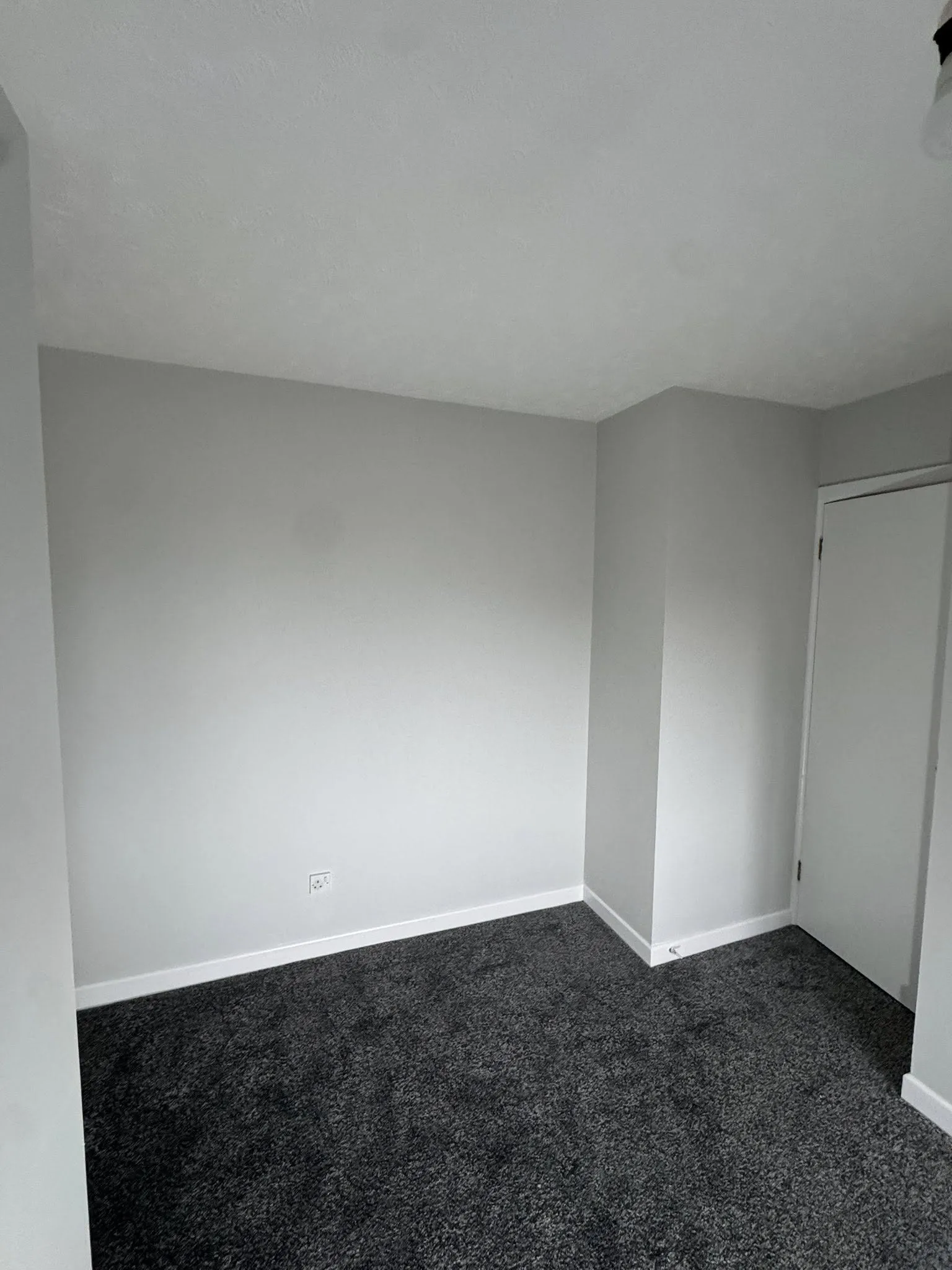 Light grey painted walls in small living room