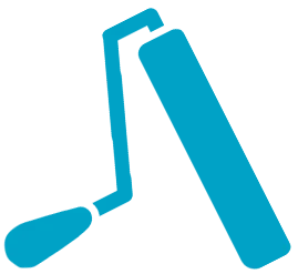 Roller Icon Cyan
